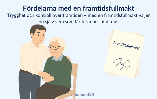 Bild som lyfter varför framtidsfullmakt ska skapas i god tid för att säkra självbestämmande