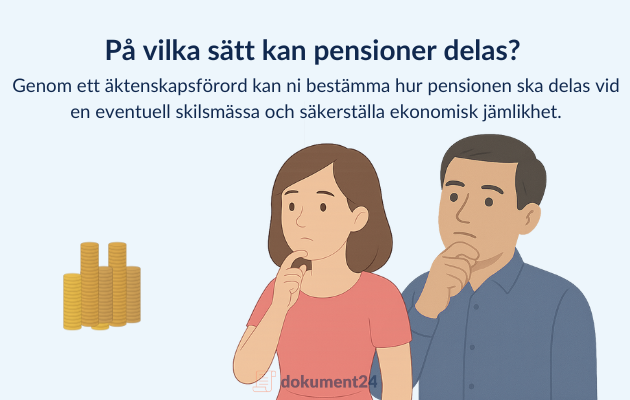 Pensionsdelning i äktenskapsförord