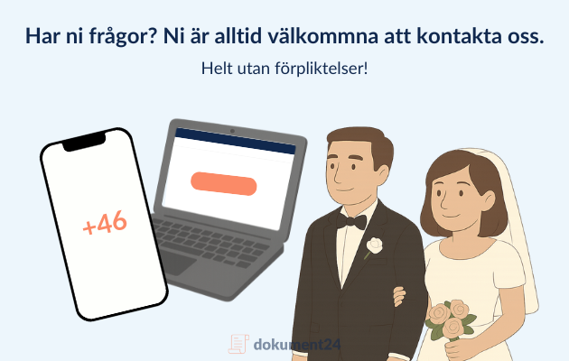Bild som illustrerar kostnadsfri rådgivning vid skapande av äktenskapsförord
