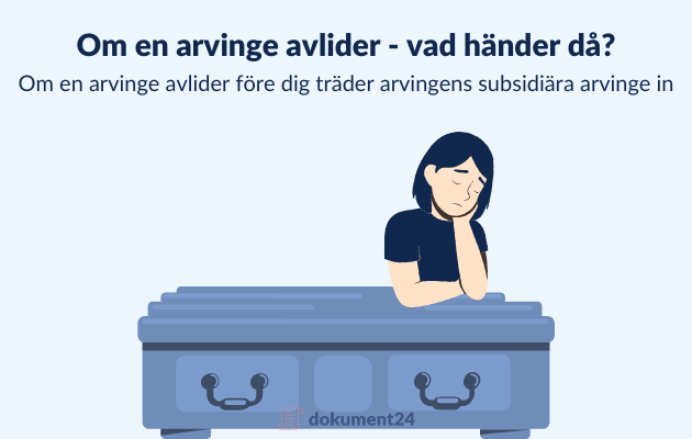 Om en arvinge går bort - vad händer då?