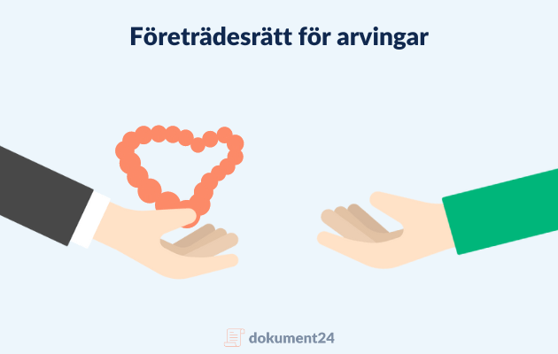 Företrädesrätt för arvingar?