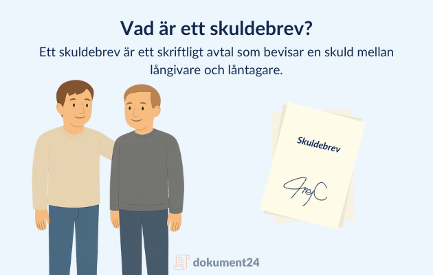 Bild som illustrerar ett juridiskt giltigt skuldebrevs betydelse